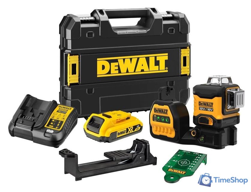 Лазерный нивелир DeWalt DCE089D1G18 (с 1-им АКБ, кейс) - Изображение №1 — Интернет-магазин Time-Shop