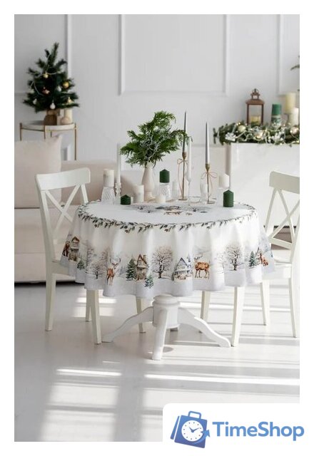 Скатерть Listelle Морозное утро 515810 - Изображение №1 — Интернет-магазин Time-Shop