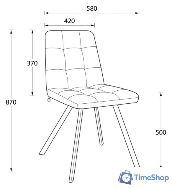 Стул Мамадома Rommy (b05 Latte Lux/черный) - Изображение №14 — Интернет-магазин Time-Shop
