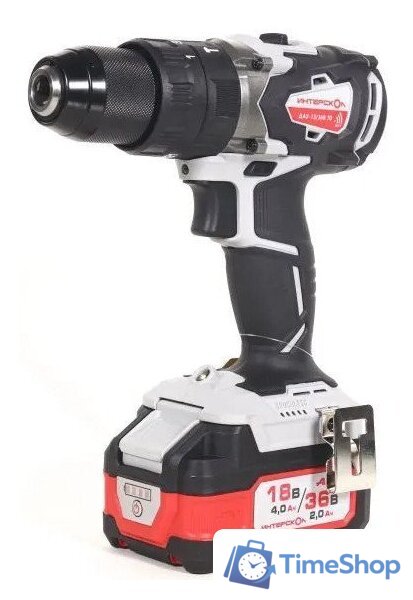 Ударная дрель-шуруповерт Интерскол ДАУ-13/36В 70 813.2.2.70 (с 2-мя АКБ, кейс) - Изображение №1 — Интернет-магазин Time-Shop