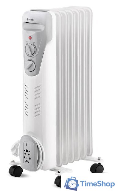 Масляный радиатор Vitek VT-1708 W - Изображение №1 — Интернет-магазин Time-Shop