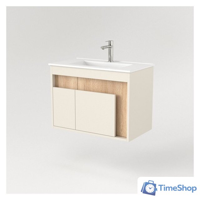  Дабер Тумба под умывальник 016 WeltWasser Deilbach 7517-70 Т16.7W.0.18 (бежевый/дуб бардолино) - Изображение №2 — Интернет-магазин Time-Shop