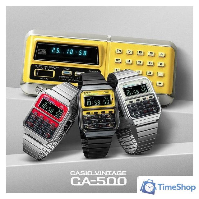 Наручные часы Casio Vintage CA-500WEGG-9B - Изображение №2 — Интернет-магазин Time-Shop