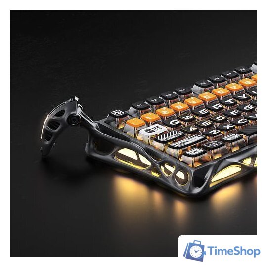 Клавиатура Gravastar Mercury K1 Pro CyberFlare (GravaStar x Kailh Speedy Mint) - Изображение №3 — Интернет-магазин Time-Shop