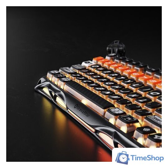 Клавиатура Gravastar Mercury K1 Pro CyberFlare (GravaStar x Kailh Speedy Mint) - Изображение №4 — Интернет-магазин Time-Shop