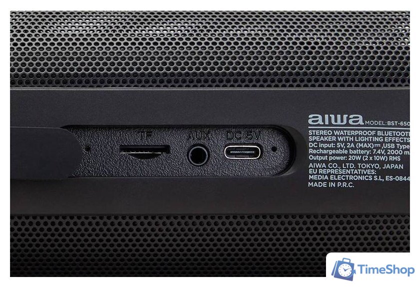 Беспроводная колонка Aiwa BST-650BK - Изображение №10 — Интернет-магазин Time-Shop
