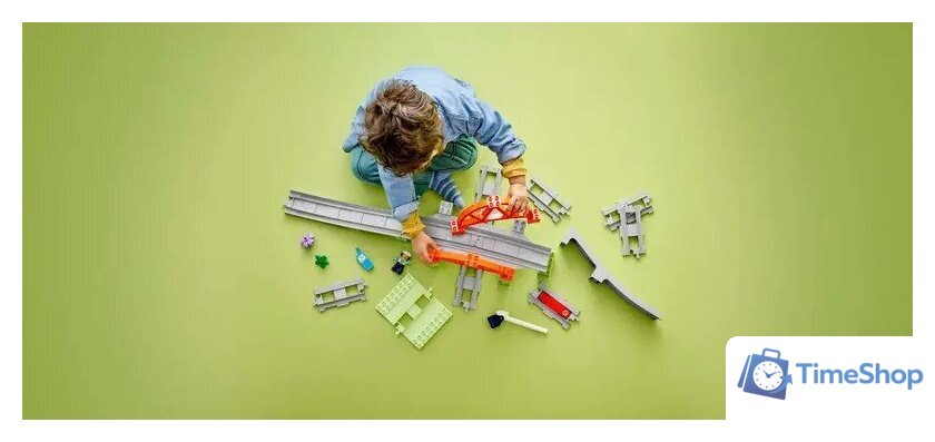 Конструктор LEGO Duplo Железнодорожный мост и пути 10426 - Изображение №7 — Интернет-магазин Time-Shop