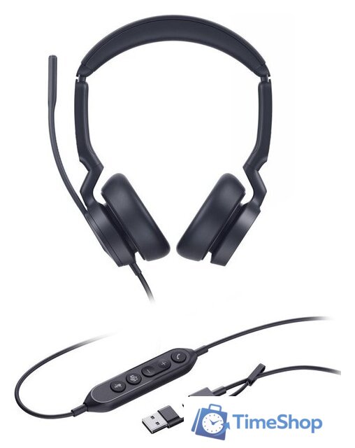 Офисная гарнитура Yealink UH46 Dual UC USB-C/A - Изображение №2 — Интернет-магазин Time-Shop