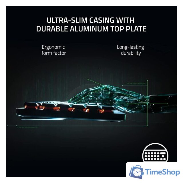 Клавиатура Razer DeathStalker V2 Pro TKL (Razer Low Profile Optical Red, нет кириллицы) - Изображение №10 — Интернет-магазин Time-Shop