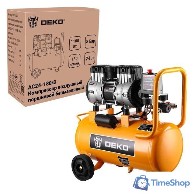 Компрессор Deko AC24-180/8 083-3011 - Изображение №1 — Интернет-магазин Time-Shop