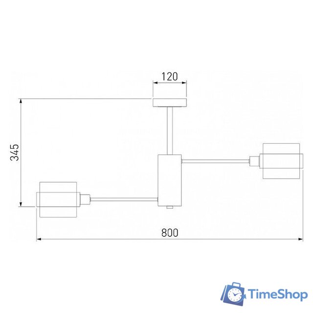 Люстра средней высоты Евросвет Arcada 70127/8 черный/дымчатый - Изображение №3 — Интернет-магазин Time-Shop