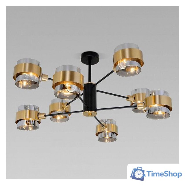 Люстра средней высоты Евросвет Arcada 70127/8 черный/дымчатый - Изображение №1 — Интернет-магазин Time-Shop