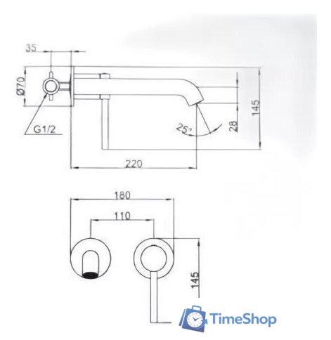 Смеситель Gappo G1206-9 - Изображение №3 — Интернет-магазин Time-Shop