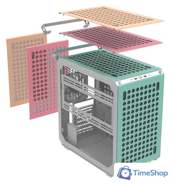 Корпус Cooler Master QUBE 500 Flatpack Macaron Edition Q500-DGNN-S00 - Изображение №1 — Интернет-магазин Time-Shop