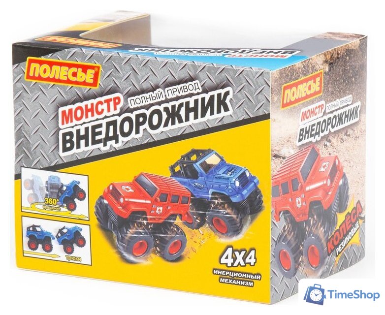 Внедорожник Полесье Монстр Внедорожник. Грузовик 24521 (синий) - Изображение №6 — Интернет-магазин Time-Shop
