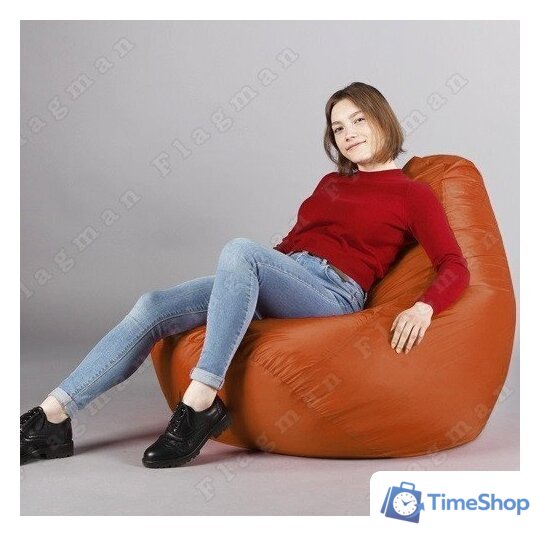 Кресло-мешок Flagman Груша Макси Г2.1-10 (оранжевый) - Изображение №12 — Интернет-магазин Time-Shop
