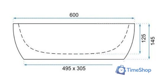 Умывальник Rea Melania U0656 - Изображение №3 — Интернет-магазин Time-Shop