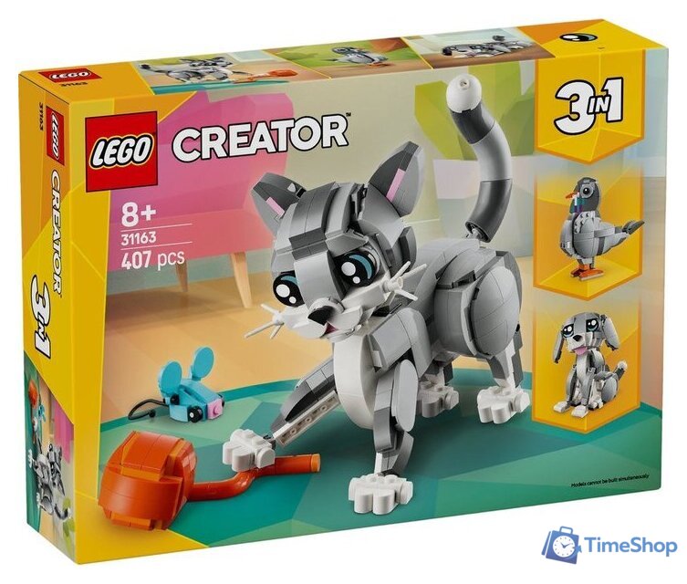 Конструктор LEGO Creator 3 в 1 31163 Озорной кот - Изображение №1 — Интернет-магазин Time-Shop