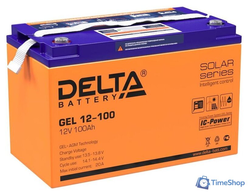 Аккумулятор для ИБП Delta GEL 12-100 (12В/100 А·ч) - Изображение №1 — Интернет-магазин Time-Shop