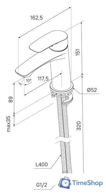 Смеситель Milardo Rora RORWT00M01 - Изображение №8 — Интернет-магазин Time-Shop