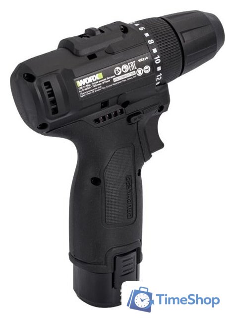 Дрель-шуруповерт Worx Professional WE210.2 (с 2-мя АКБ) - Изображение №3 — Интернет-магазин Time-Shop