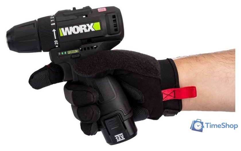 Дрель-шуруповерт Worx Professional WE210.2 (с 2-мя АКБ) - Изображение №19 — Интернет-магазин Time-Shop