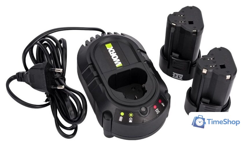 Дрель-шуруповерт Worx Professional WE210.2 (с 2-мя АКБ) - Изображение №11 — Интернет-магазин Time-Shop