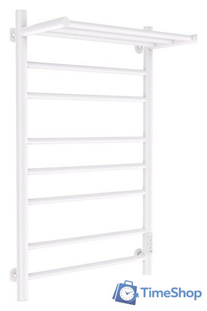 Полотенцесушитель Маргроид Ferrum Вид 10 СНШ с полкой 80/50 Белый матовый, скрытого монтажа, таймер справа - Изображение №1 — Интернет-магазин Time-Shop