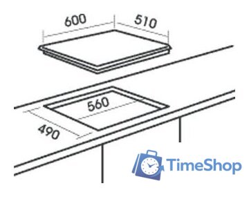 Варочная панель MBS PG-606BL - Изображение №2 — Интернет-магазин Time-Shop