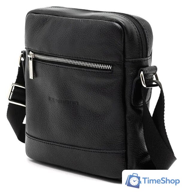 Мужская сумка Igermann Saddie А5 962 20С962КЧ6 (черный) - Изображение №6 — Интернет-магазин Time-Shop