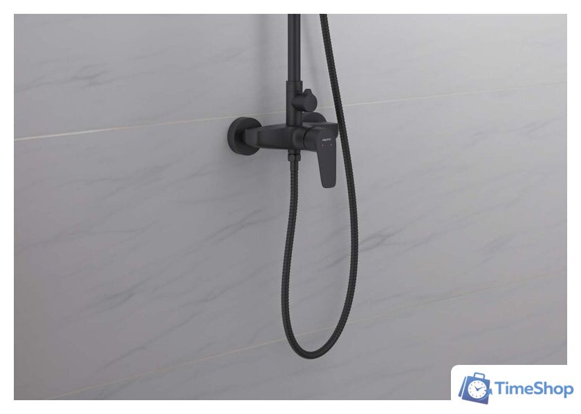 Душевая система  Aquatek Бетта AQ2160MB (черный матовый) - Изображение №5 — Интернет-магазин Time-Shop