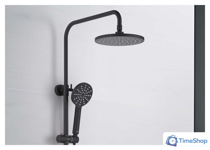 Душевая система  Aquatek Бетта AQ2160MB (черный матовый) - Изображение №4 — Интернет-магазин Time-Shop
