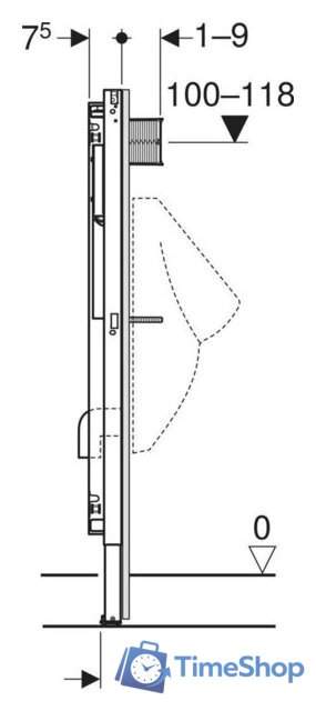 Инсталляция для писсуара Geberit Duofix 111.616.00.2 - Изображение №4 — Интернет-магазин Time-Shop
