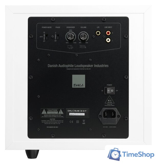 Проводной сабвуфер DALI SUB E-9 F (белый) - Изображение №4 — Интернет-магазин Time-Shop