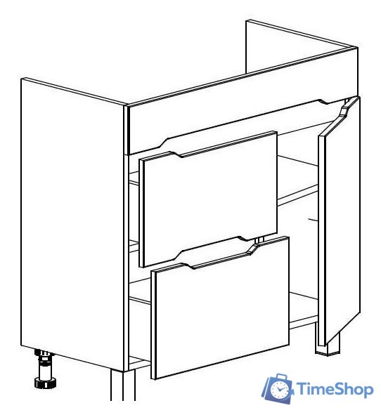  СанитаМебель Тумба под умывальник Сизаль 64.800 - Изображение №3 — Интернет-магазин Time-Shop