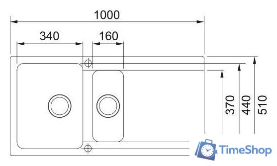 Кухонная мойка Franke Orion OID 651-100 114.0476.403 (серый асфальт) - Изображение №2 — Интернет-магазин Time-Shop