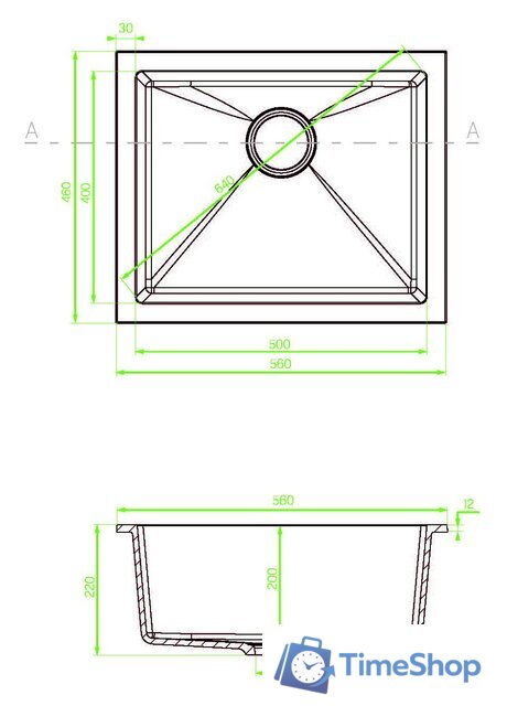Кухонная мойка Laveo Ibiza SBI410U (бежевый) - Изображение №2 — Интернет-магазин Time-Shop