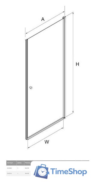 Душевая дверь NEW TRENDY Superia D-0331A - Изображение №5 — Интернет-магазин Time-Shop