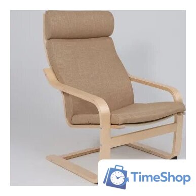 Интерьерное кресло AksHome Relax (ткань, бежевый 864-9) - Изображение №3 — Интернет-магазин Time-Shop