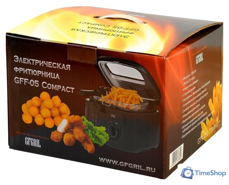 Фритюрница GFgril GFF-05 Compact - Изображение №7 — Интернет-магазин Time-Shop