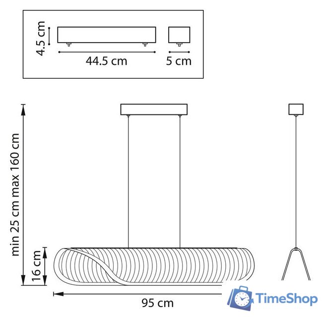 Припотолочная люстра Lightstar Varese 731413 - Изображение №6 — Интернет-магазин Time-Shop