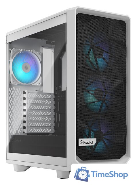 Корпус Fractal Design Meshify 2 Compact RGB White TG Clear Tint FD-C-MES2C-08 - Изображение №1 — Интернет-магазин Time-Shop