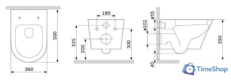 Унитаз подвесной AM.PM Sense C741701SC - Изображение №14 — Интернет-магазин Time-Shop