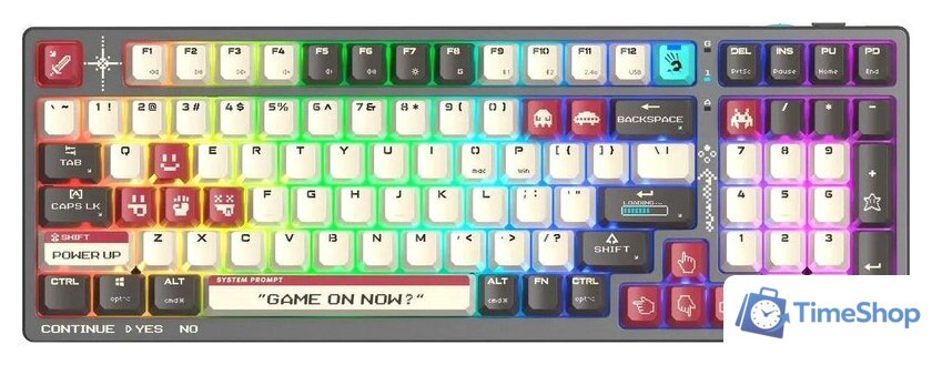 Клавиатура A4Tech Bloody WS98 Pixels Red (Bloody BLMS Red Plus) - Изображение №1 — Интернет-магазин Time-Shop