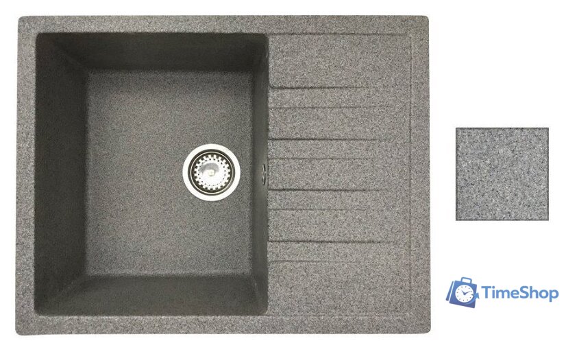 Кухонная мойка БелЭворс Vega R + смеситель W74004-9 + дозатор L405-1 (серый/сатин) - Изображение №7 — Интернет-магазин Time-Shop