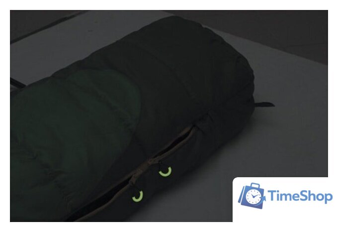 Спальный мешок AlexikA Mountain (зеленый, молния справа) - Изображение №9 — Интернет-магазин Time-Shop