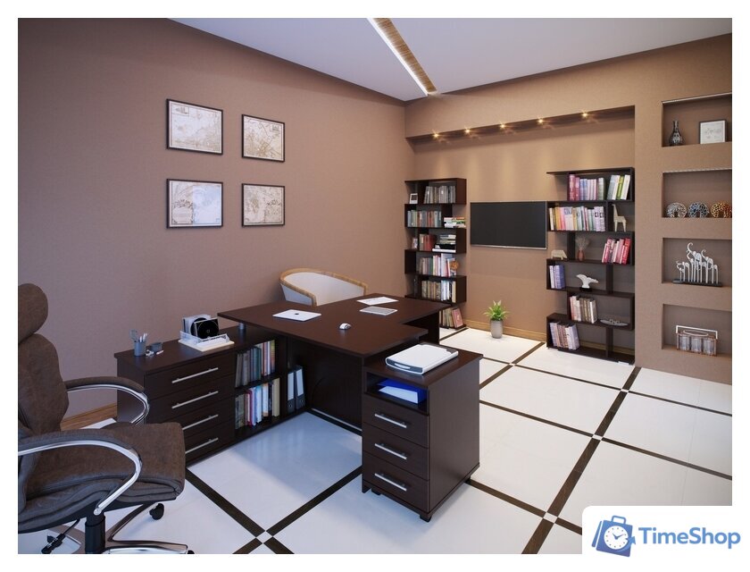 Стол Сокол КСТ-109 левый (дуб сонома/белый) - Изображение №4 — Интернет-магазин Time-Shop