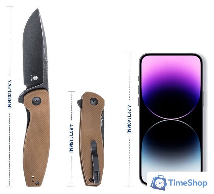 Складной нож KIZER The Swedge L4001A1 - Изображение №6 — Интернет-магазин Time-Shop