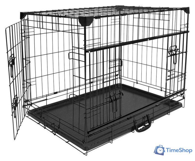 Клетка Duvo Plus Pet Kennel Ninja Medium 11640/DV (черный) - Изображение №1 — Интернет-магазин Time-Shop