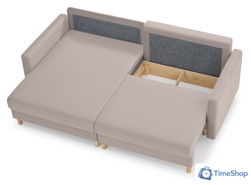 Угловой диван Mio Tesoro Дублин 497 (бежевый 1101) - Изображение №4 — Интернет-магазин Time-Shop